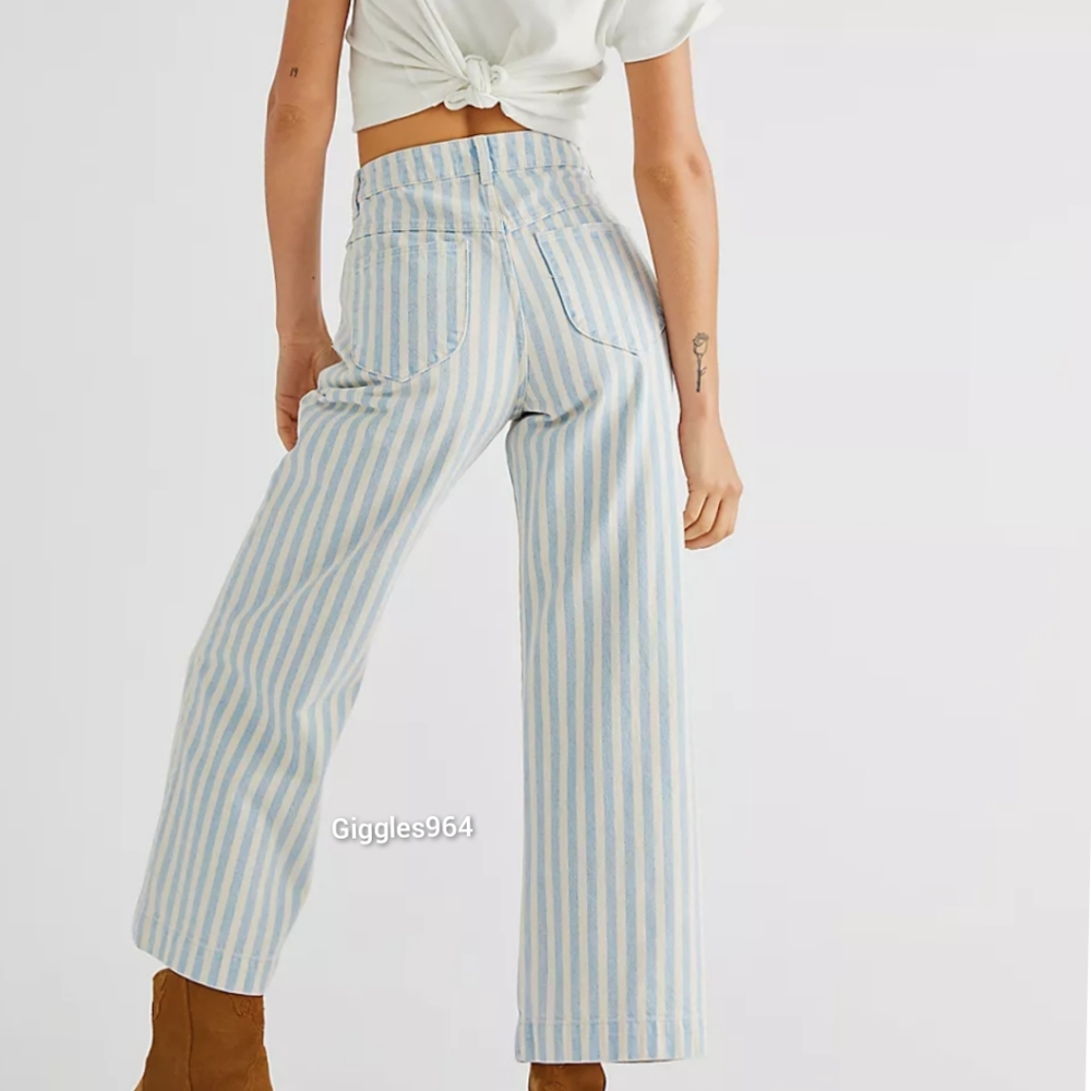 Rolla's Sailor Pants Jeans Sky Striped - Picture 3 of 5